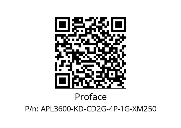   Proface APL3600-KD-CD2G-4P-1G-XM250