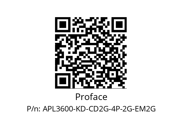   Proface APL3600-KD-CD2G-4P-2G-EM2G