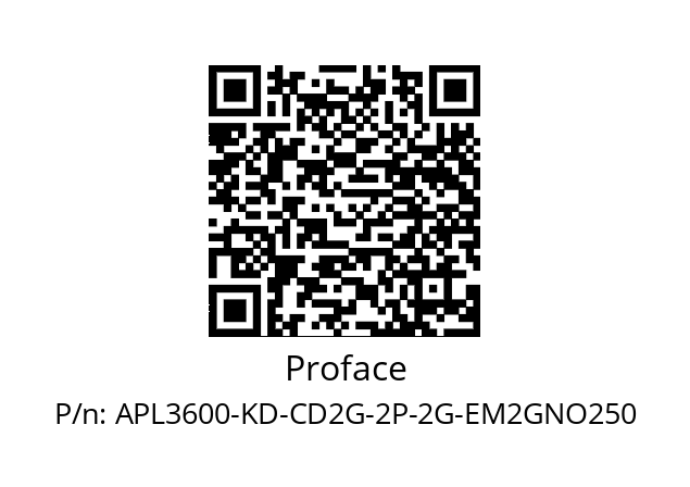   Proface APL3600-KD-CD2G-2P-2G-EM2GNO250