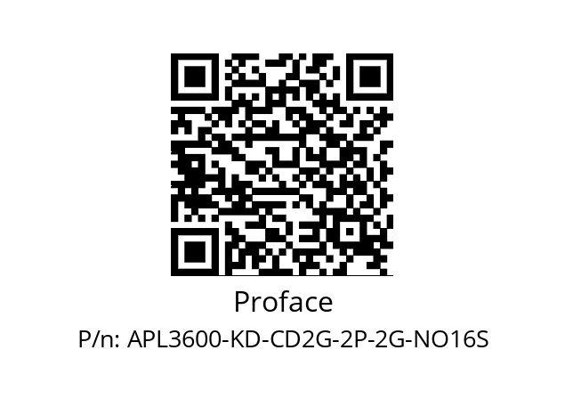   Proface APL3600-KD-CD2G-2P-2G-NO16S