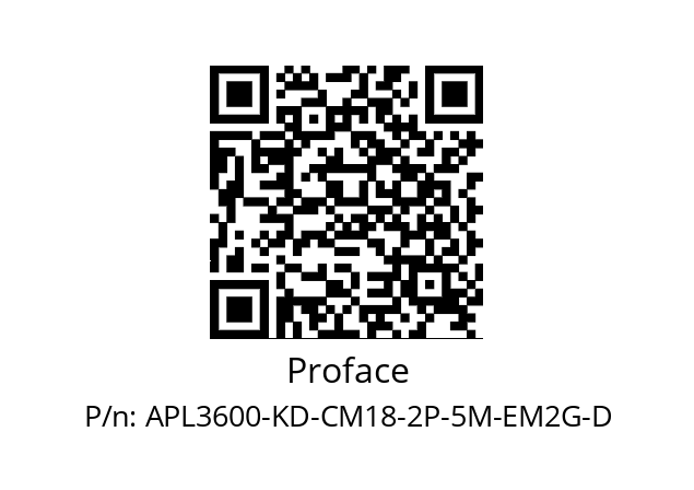   Proface APL3600-KD-CM18-2P-5M-EM2G-D