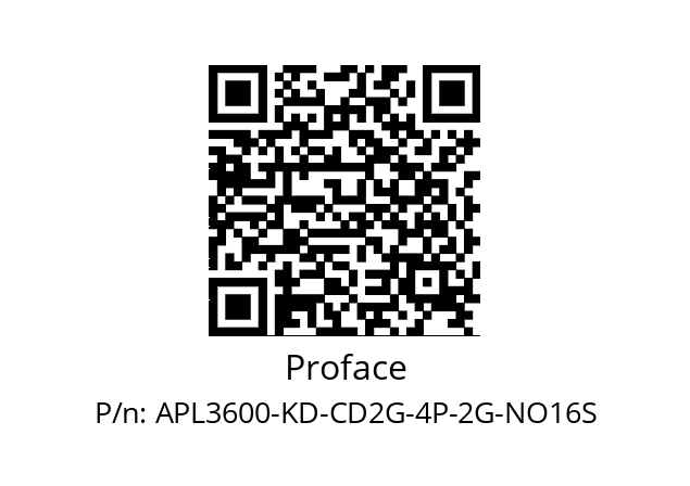   Proface APL3600-KD-CD2G-4P-2G-NO16S