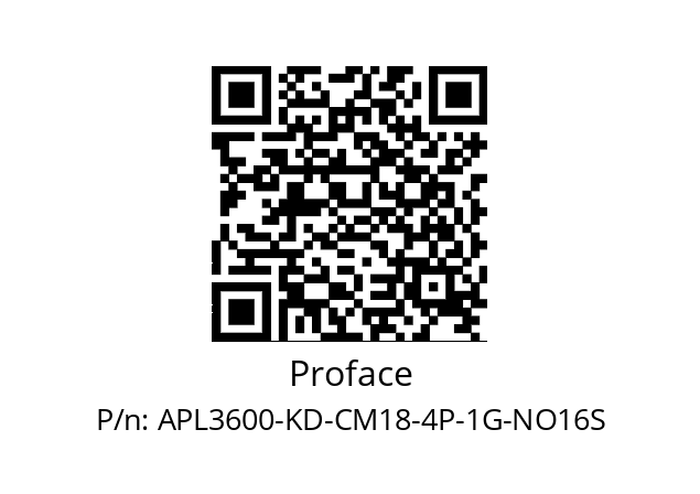   Proface APL3600-KD-CM18-4P-1G-NO16S