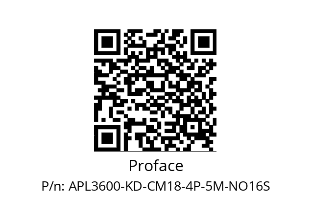   Proface APL3600-KD-CM18-4P-5M-NO16S