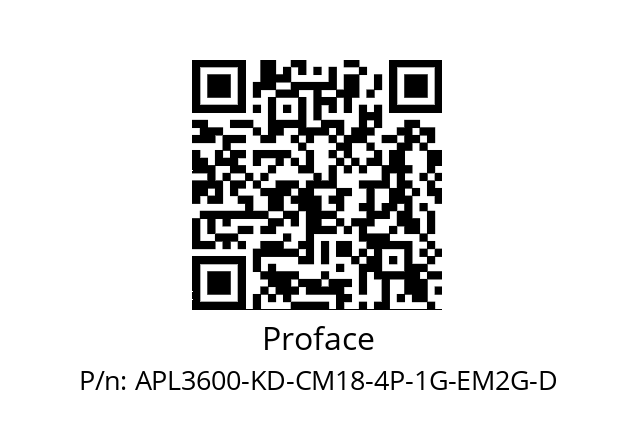   Proface APL3600-KD-CM18-4P-1G-EM2G-D