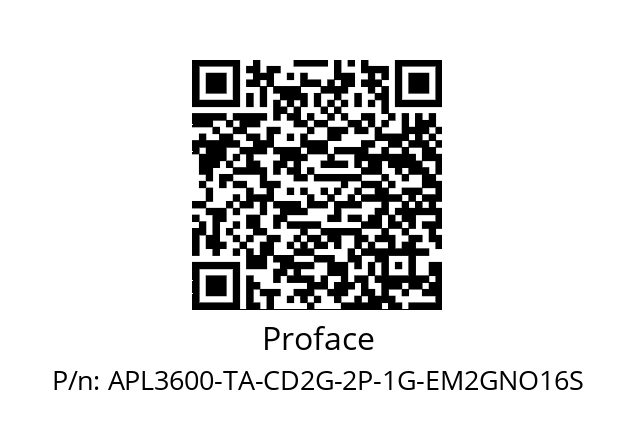   Proface APL3600-TA-CD2G-2P-1G-EM2GNO16S