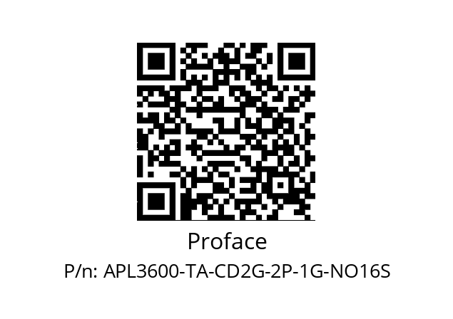   Proface APL3600-TA-CD2G-2P-1G-NO16S