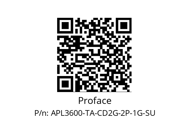   Proface APL3600-TA-CD2G-2P-1G-SU