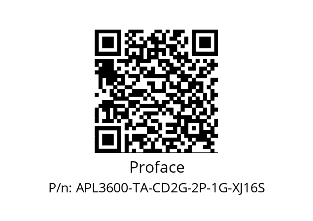   Proface APL3600-TA-CD2G-2P-1G-XJ16S