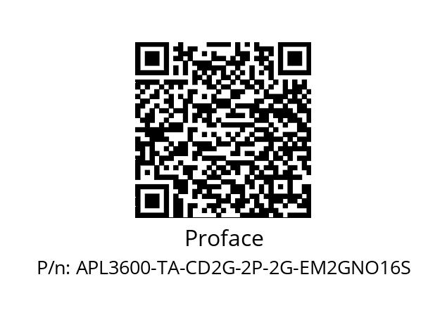   Proface APL3600-TA-CD2G-2P-2G-EM2GNO16S