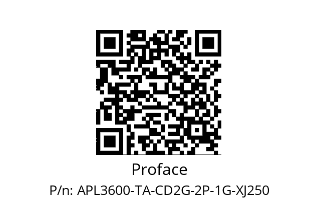   Proface APL3600-TA-CD2G-2P-1G-XJ250