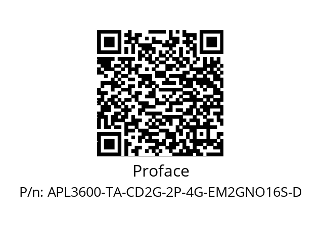   Proface APL3600-TA-CD2G-2P-4G-EM2GNO16S-D