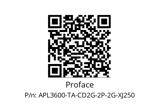   Proface APL3600-TA-CD2G-2P-2G-XJ250