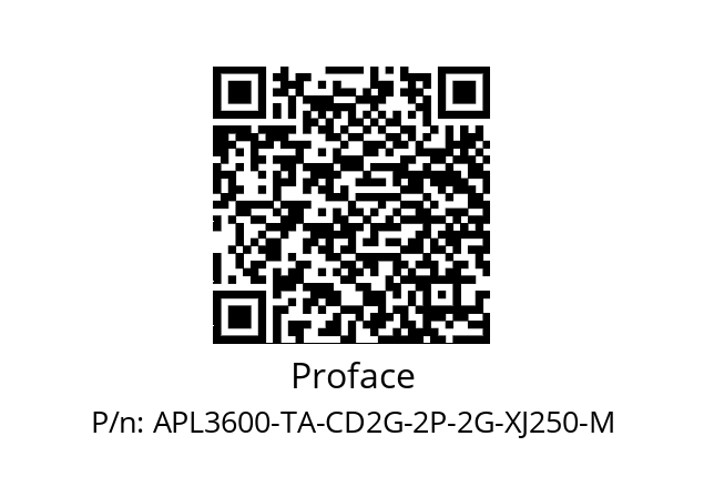   Proface APL3600-TA-CD2G-2P-2G-XJ250-M