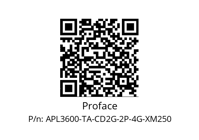   Proface APL3600-TA-CD2G-2P-4G-XM250