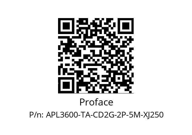   Proface APL3600-TA-CD2G-2P-5M-XJ250