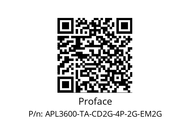   Proface APL3600-TA-CD2G-4P-2G-EM2G