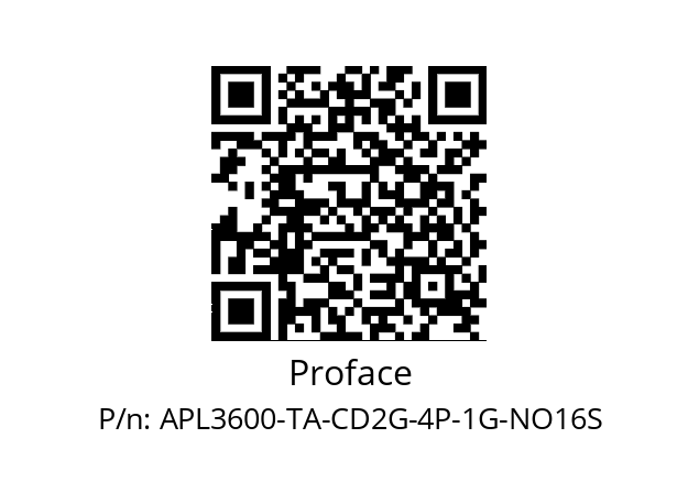   Proface APL3600-TA-CD2G-4P-1G-NO16S