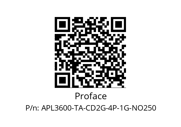   Proface APL3600-TA-CD2G-4P-1G-NO250