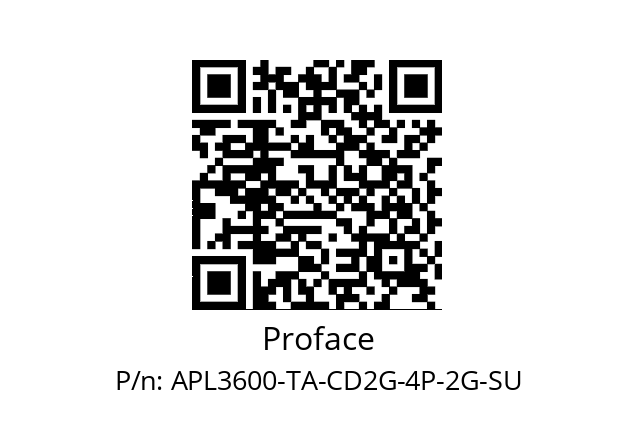   Proface APL3600-TA-CD2G-4P-2G-SU