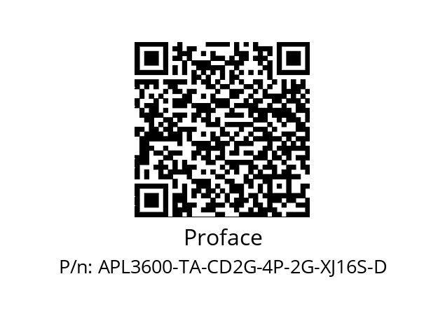   Proface APL3600-TA-CD2G-4P-2G-XJ16S-D