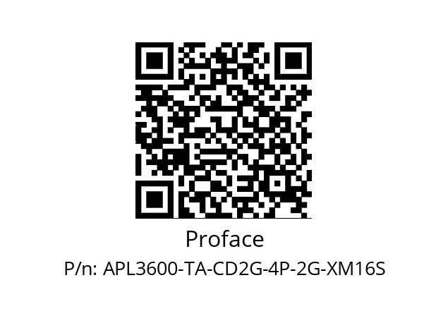   Proface APL3600-TA-CD2G-4P-2G-XM16S