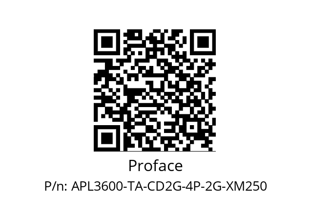   Proface APL3600-TA-CD2G-4P-2G-XM250