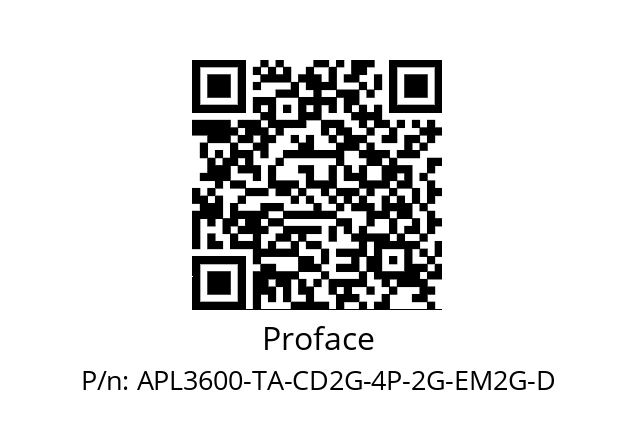   Proface APL3600-TA-CD2G-4P-2G-EM2G-D