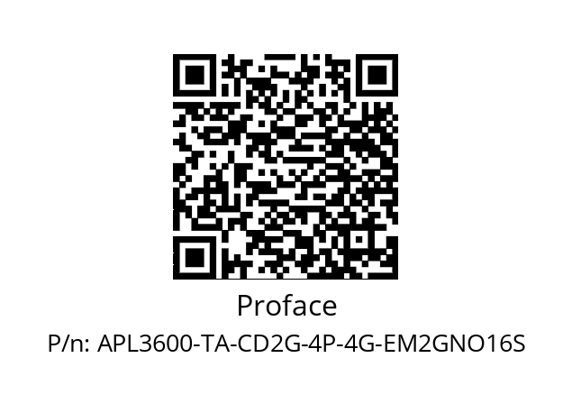   Proface APL3600-TA-CD2G-4P-4G-EM2GNO16S