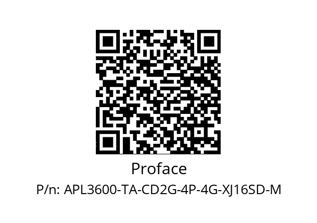   Proface APL3600-TA-CD2G-4P-4G-XJ16SD-M