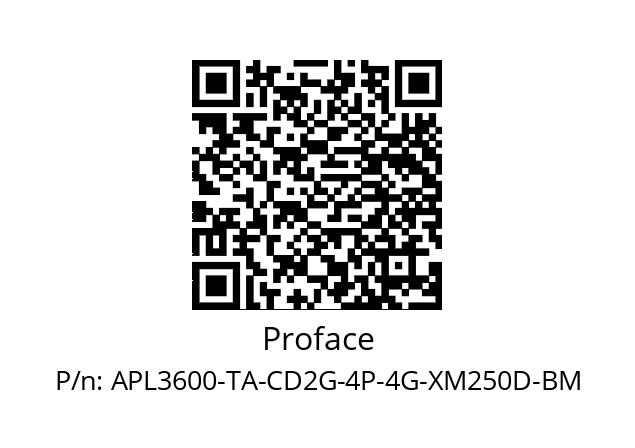   Proface APL3600-TA-CD2G-4P-4G-XM250D-BM