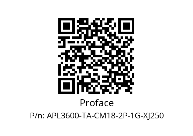   Proface APL3600-TA-CM18-2P-1G-XJ250