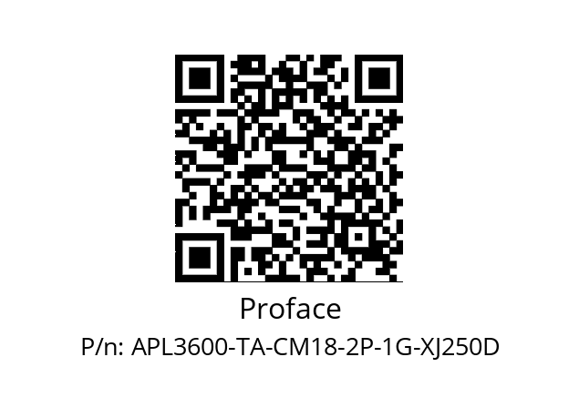   Proface APL3600-TA-CM18-2P-1G-XJ250D