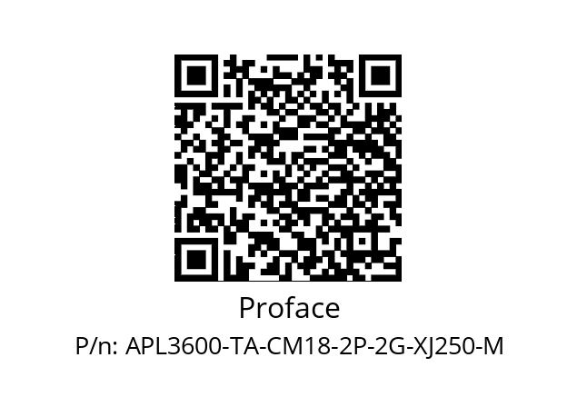   Proface APL3600-TA-CM18-2P-2G-XJ250-M