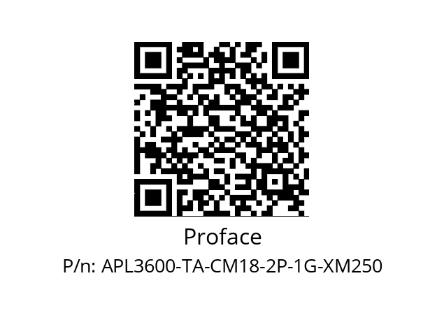   Proface APL3600-TA-CM18-2P-1G-XM250