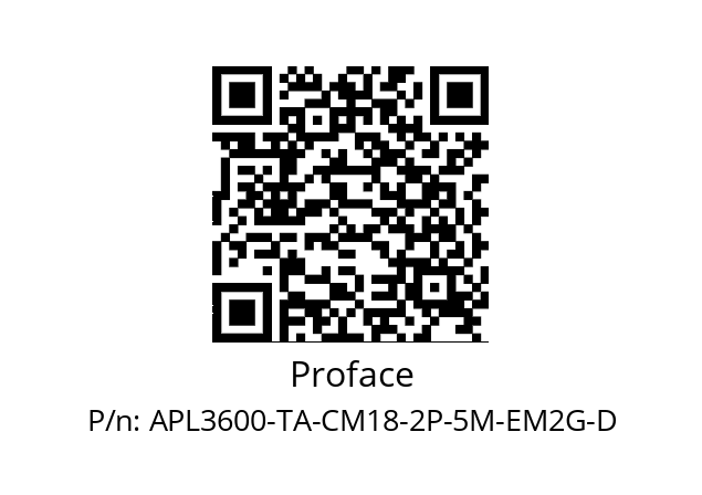   Proface APL3600-TA-CM18-2P-5M-EM2G-D