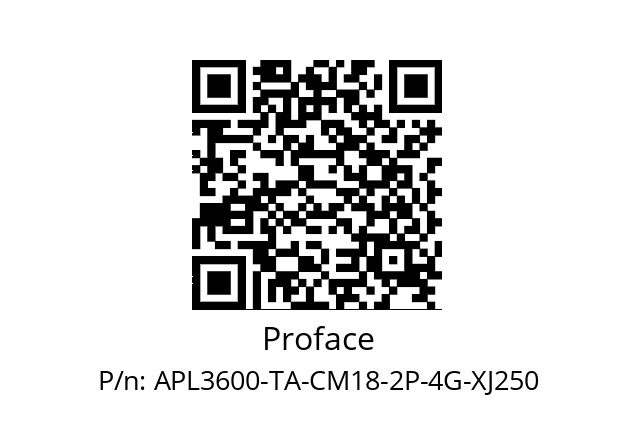   Proface APL3600-TA-CM18-2P-4G-XJ250