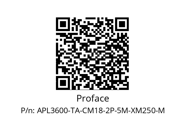   Proface APL3600-TA-CM18-2P-5M-XM250-M