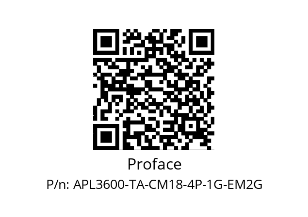   Proface APL3600-TA-CM18-4P-1G-EM2G