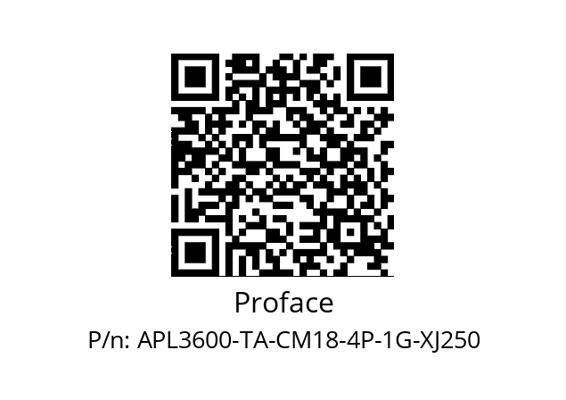   Proface APL3600-TA-CM18-4P-1G-XJ250