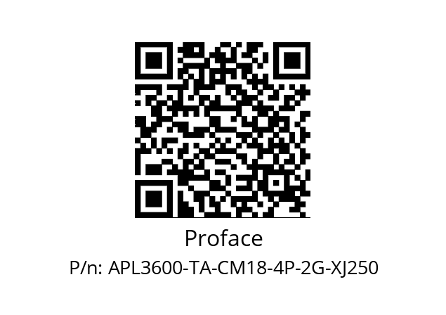   Proface APL3600-TA-CM18-4P-2G-XJ250