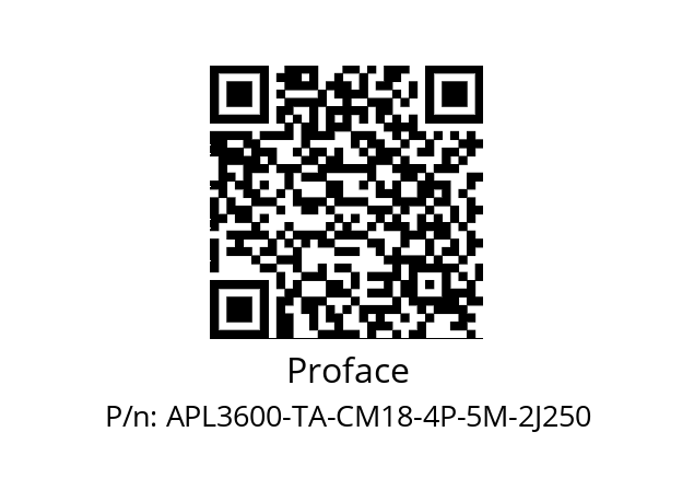   Proface APL3600-TA-CM18-4P-5M-2J250