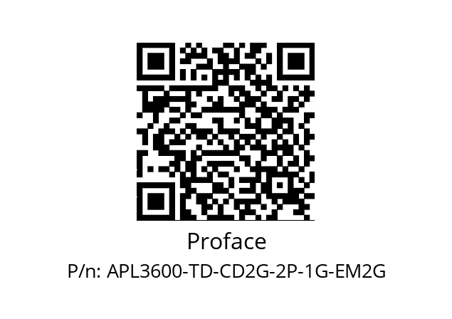   Proface APL3600-TD-CD2G-2P-1G-EM2G