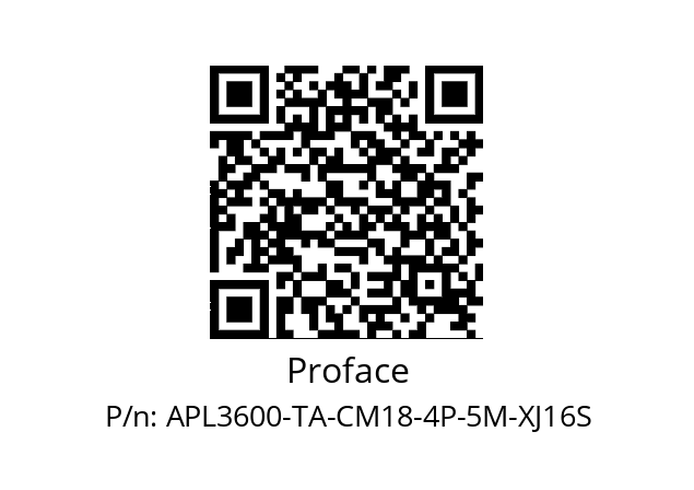   Proface APL3600-TA-CM18-4P-5M-XJ16S