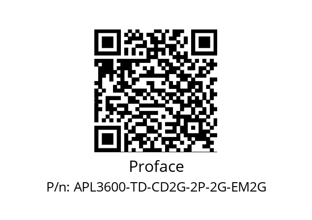   Proface APL3600-TD-CD2G-2P-2G-EM2G