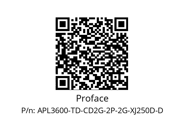   Proface APL3600-TD-CD2G-2P-2G-XJ250D-D