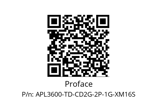   Proface APL3600-TD-CD2G-2P-1G-XM16S