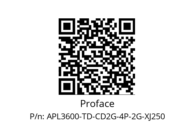   Proface APL3600-TD-CD2G-4P-2G-XJ250