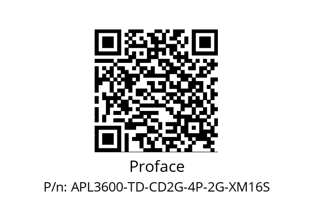   Proface APL3600-TD-CD2G-4P-2G-XM16S