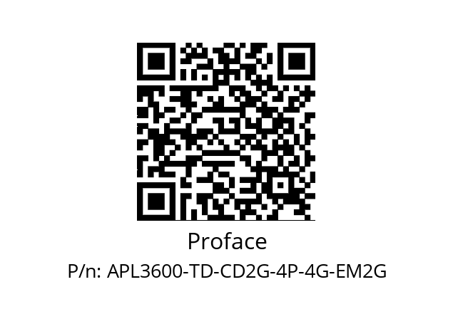   Proface APL3600-TD-CD2G-4P-4G-EM2G